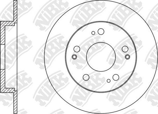 NiBK RN1609 - Спирачен диск vvparts.bg