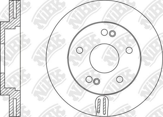 NiBK RN1606 - Спирачен диск vvparts.bg