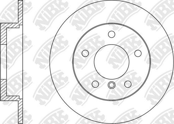 NiBK RN1602 - Спирачен диск vvparts.bg