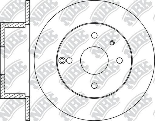 NiBK RN1045 - Спирачен диск vvparts.bg