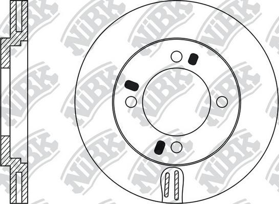 NiBK RN1007 - Спирачен диск vvparts.bg