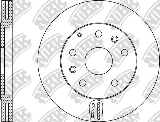 NiBK RN1073 - Спирачен диск vvparts.bg