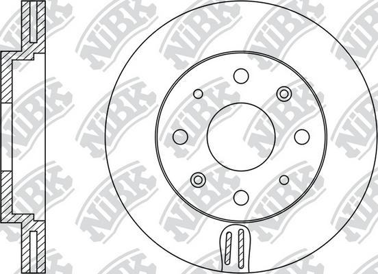 NiBK RN1184 - Спирачен диск vvparts.bg
