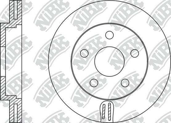 NiBK RN1180 - Спирачен диск vvparts.bg