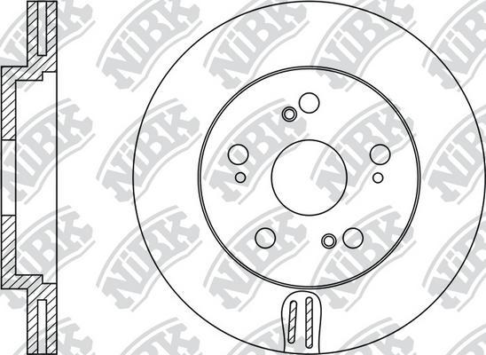 NiBK RN1204 - Спирачен диск vvparts.bg