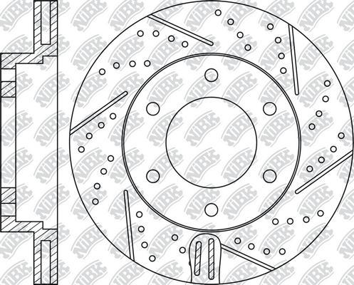 NiBK RN1220DSET - Спирачен диск за високо натоварване vvparts.bg