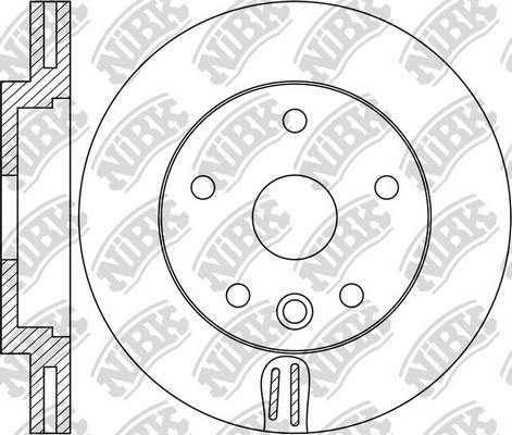 NiBK RN1727 - Спирачен диск vvparts.bg