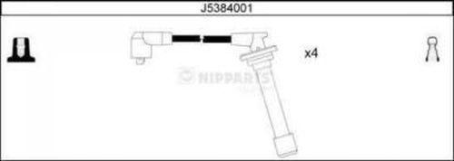 Nipparts J5384001 - Комплект запалителеи кабели vvparts.bg