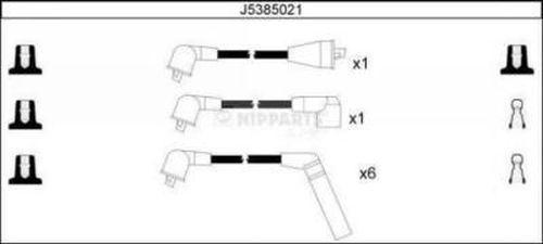 Nipparts J5385021 - Комплект запалителеи кабели vvparts.bg