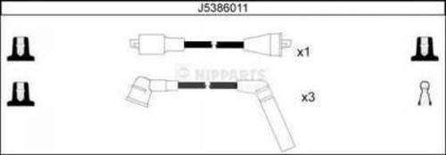 Nipparts J5386011 - Комплект запалителеи кабели vvparts.bg