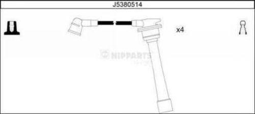 Nipparts J5380514 - Комплект запалителеи кабели vvparts.bg