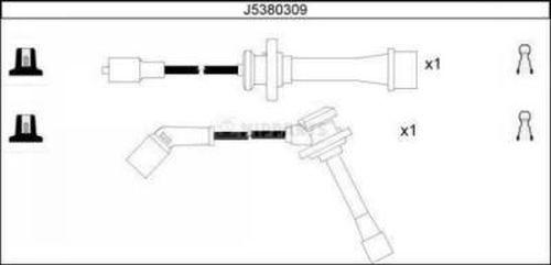 Nipparts J5380309 - Комплект запалителеи кабели vvparts.bg