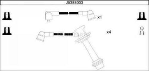 Nipparts J5388003 - Комплект запалителеи кабели vvparts.bg