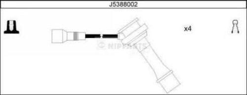 Nipparts J5388002 - Комплект запалителеи кабели vvparts.bg