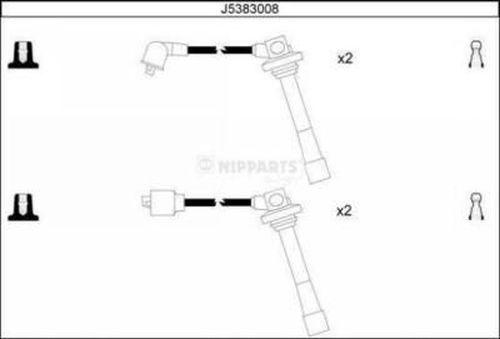 Nipparts J5383008 - Комплект запалителеи кабели vvparts.bg