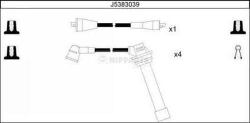 Nipparts J5383039 - Комплект запалителеи кабели vvparts.bg