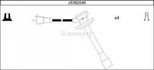 Nipparts J5382046 - Комплект запалителеи кабели vvparts.bg