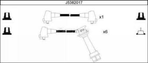 Nipparts J5382017 - Комплект запалителеи кабели vvparts.bg