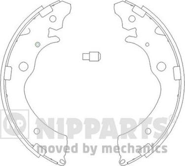 Nipparts J3504020 - Комплект спирачна челюст vvparts.bg