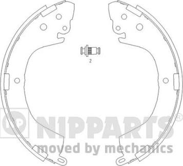 Nipparts J3505040 - Комплект спирачна челюст vvparts.bg