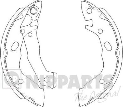 Nipparts J3500503 - Комплект спирачна челюст vvparts.bg