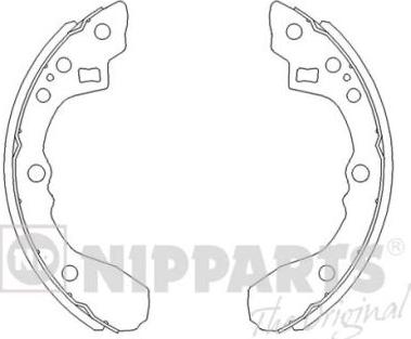 Nipparts J3500308 - Комплект спирачна челюст vvparts.bg