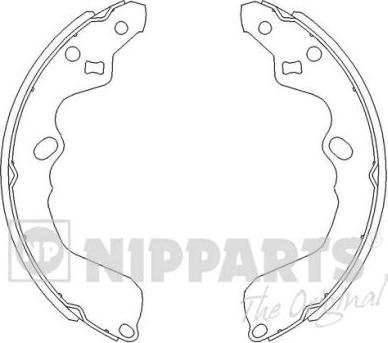 Nipparts J3500319 - Комплект спирачна челюст vvparts.bg