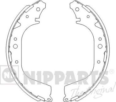 Nipparts J3501040 - Комплект спирачна челюст vvparts.bg