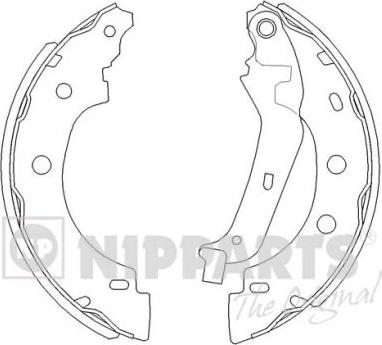 Nipparts J3501056 - Комплект спирачна челюст vvparts.bg