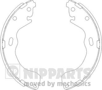 Nipparts J3503040 - Комплект спирачна челюст vvparts.bg