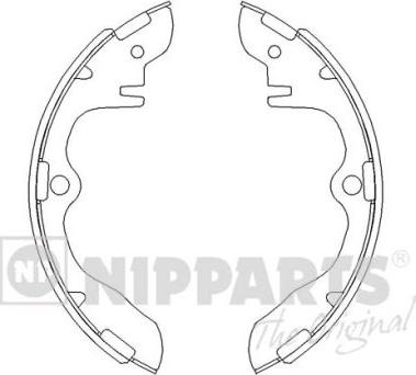 Nipparts J3503013 - Комплект спирачна челюст vvparts.bg