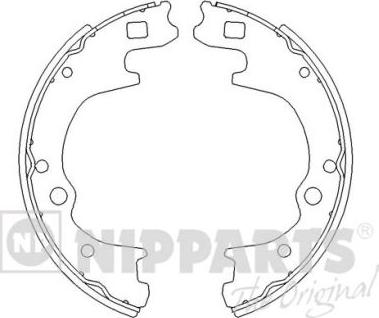 Nipparts J3503034 - Комплект спирачна челюст vvparts.bg