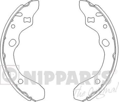 Nipparts J3503036 - Комплект спирачна челюст vvparts.bg
