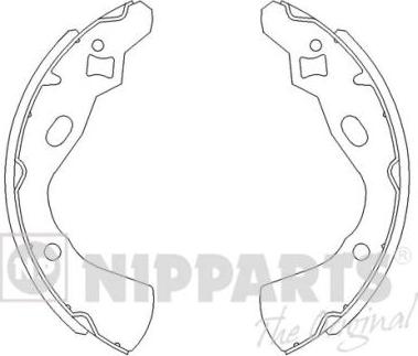 Nipparts J3503030 - Комплект спирачна челюст vvparts.bg