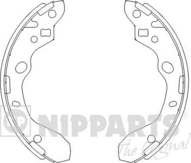 Nipparts J3503037 - Комплект спирачна челюст vvparts.bg