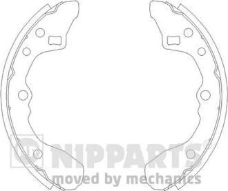 Nipparts J3503027 - Комплект спирачна челюст vvparts.bg