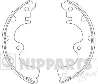 Nipparts J3502047 - Комплект спирачна челюст vvparts.bg