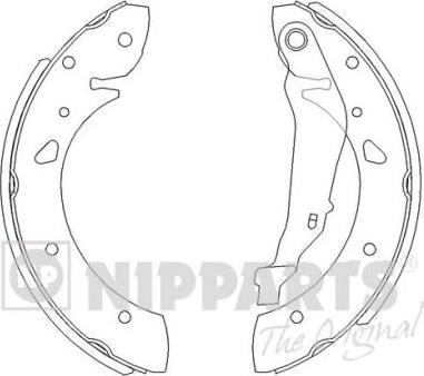 Nipparts J3502069 - Комплект спирачна челюст vvparts.bg