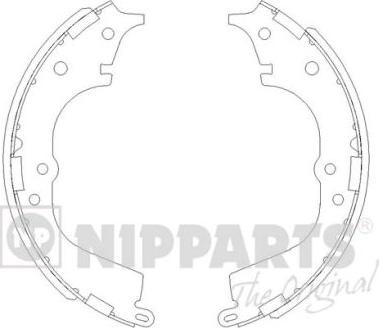 Nipparts J3502065 - Комплект спирачна челюст vvparts.bg