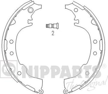 Nipparts J3502068 - Комплект спирачна челюст vvparts.bg