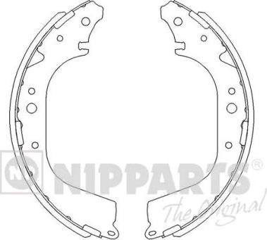 Nipparts J3502005 - Комплект спирачна челюст vvparts.bg