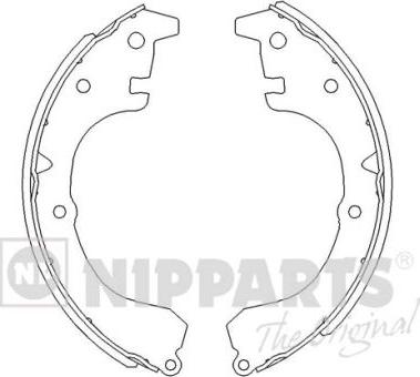 Nipparts J3502006 - Комплект спирачна челюст vvparts.bg