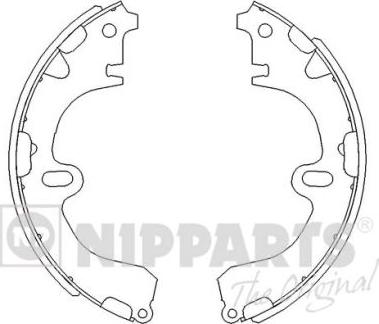 Nipparts J3502001 - Комплект спирачна челюст vvparts.bg