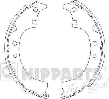 Nipparts J3502008 - Комплект спирачна челюст vvparts.bg