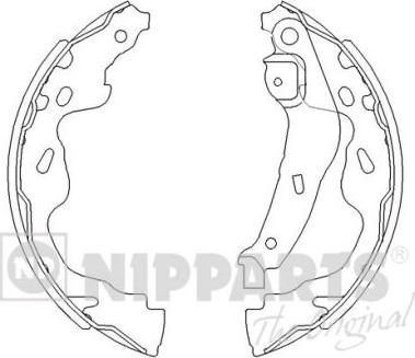 Nipparts J3502082 - Комплект спирачна челюст vvparts.bg