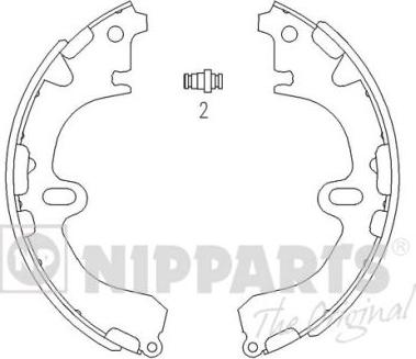 Nipparts J3502034 - Комплект спирачна челюст vvparts.bg