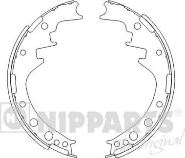 Nipparts J3502024 - Комплект спирачна челюст vvparts.bg