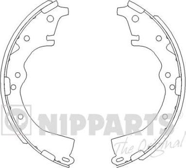 Nipparts J3502022 - Комплект спирачна челюст vvparts.bg