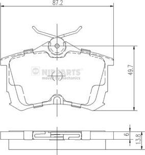 Klaxcar France 24575z - Комплект спирачно феродо, дискови спирачки vvparts.bg