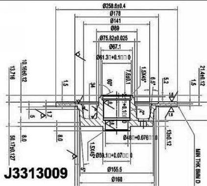 Nipparts J3313009 - Спирачен диск vvparts.bg